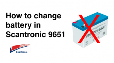 How To Change Scantronic 9651 Battery 